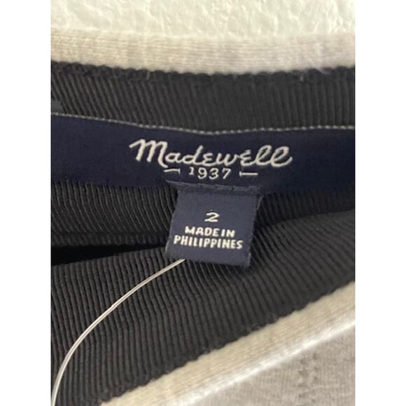 Madewell Gray Knit Skater Pleated Skirt New - Picture 6 of 8